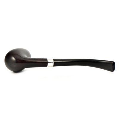 Курительная трубка Peterson Junior Heritage - Silver Mounted Bent Billiard, без фильтра вид 4