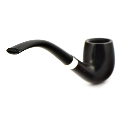 Курительная трубка Peterson Junior Heritage - Silver Mounted Bent Billiard, без фильтра вид 2