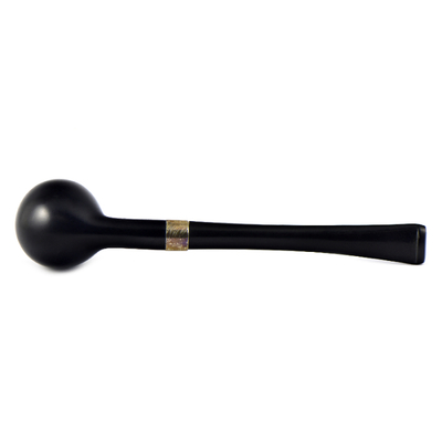 Курительная трубка Peterson Junior Ebony - Canted Apple Silver Mounted, без фильтра вид 2