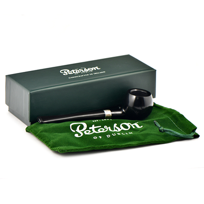 Курительная трубка Peterson Junior Ebony - Silver Mounted - Prince, без фильтра вид 7