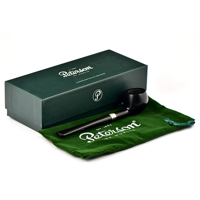 Курительная трубка Peterson Junior Ebony - Silver Mounted - Straight Apple, без фильтра вид 7