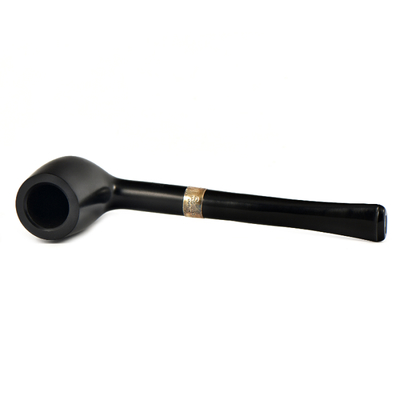 Курительная трубка Peterson Junior Ebony - Silver Mounted Straight Billiard, без фильтра вид 5