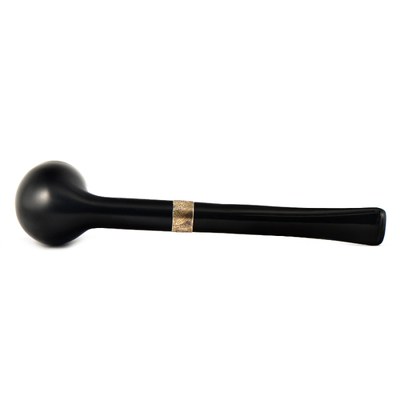 Курительная трубка Peterson Junior Ebony - Silver Mounted Straight Billiard, без фильтра вид 4