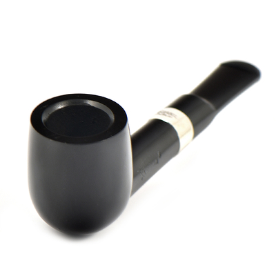 Курительная трубка Peterson Junior Ebony - Silver Mounted Straight Lovat, без фильтра вид 2