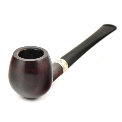 Курительная трубка Peterson Junior Heritage - Silver Mounted Canted Apple, без фильтра вид 2