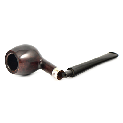 Курительная трубка Peterson Junior Heritage - Silver Mounted Canted Apple, без фильтра вид 4