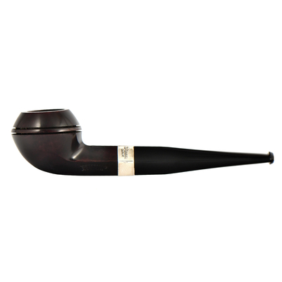 Курительная трубка Peterson Junior Heritage - Silver Mounted Straight Buldog, без фильтра вид 1