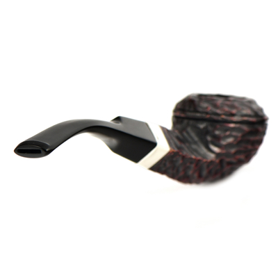 Курительная трубка Peterson Junior - Rustic - Nickel Mounted Bent Buldog, без фильтра вид 4
