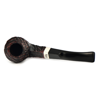 Курительная трубка Peterson Junior - Rustic - Nickel Mounted Bent Buldog, без фильтра вид 3