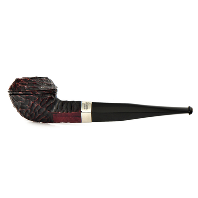 Курительная трубка Peterson Junior - Rustic - Nickel Mounted Straight Buldog, без фильтра вид 1