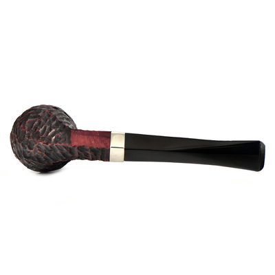 Курительная трубка Peterson Junior - Rustic - Nickel Mounted Straight Buldog, без фильтра вид 5