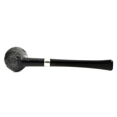 Курительная трубка Peterson Junior SandBlast - Silver Mounted Acorn, без фильтра вид 2
