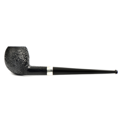 Курительная трубка Peterson Junior SandBlast - Silver Mounted Acorn, без фильтра вид 1