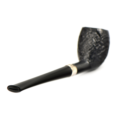Курительная трубка Peterson Junior SandBlast - Silver Mounted Belge, без фильтра вид 2