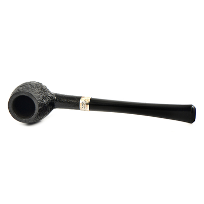 Курительная трубка Peterson Junior SandBlast - Silver Mounted Canted Apple, без фильтра вид 3