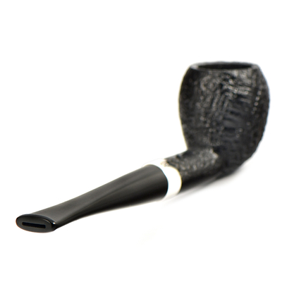 Курительная трубка Peterson Junior SandBlast - Silver Mounted Pear, без фильтра вид 5