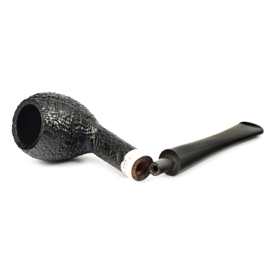 Курительная трубка Peterson Junior SandBlast - Silver Mounted Pear, без фильтра вид 6