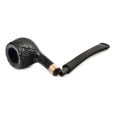 Курительная трубка Peterson Junior SandBlast - Silver Mounted Prince, без фильтра вид 6