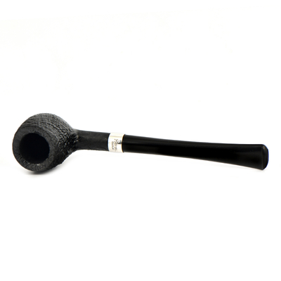 Курительная трубка Peterson Junior SandBlast - Silver Mounted Straight Apple, без фильтра вид 2