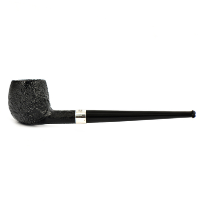 Курительная трубка Peterson Junior SandBlast - Silver Mounted Straight Apple, без фильтра вид 1