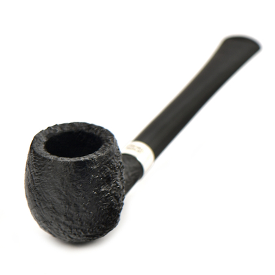 Курительная трубка Peterson - Junior - SandBlast - Silver Mounted - Straight Apple, без фильтра вид 4