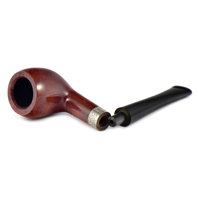 Курительная трубка Peterson - Junior - Terracotta - Pear Silver Mounted, без фильтра вид 4