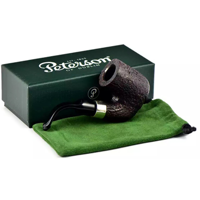 Курительная трубка Peterson Pub pipe Sandblast P-Lip, 9 мм вид 3