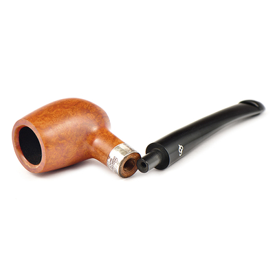 Курительная трубка Peterson Speciality Pipes - Barrel - Natural Silver Mounted P-Lip, без фильтра вид 4