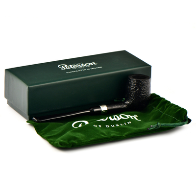 Курительная трубка Peterson Speciality Pipes - Billiard - Sanblasted Nickel Mounted, без фильтра вид 7