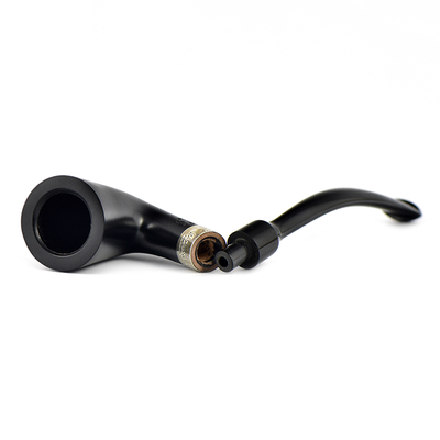 Курительная трубка Peterson Speciality Pipes - Calabash - Ebony Silver Mounted, без фильтра вид 3
