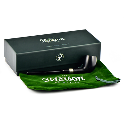 Курительная трубка Peterson Speciality Pipes - Belgique - Ebony Silver Mounted, без фильтра вид 6