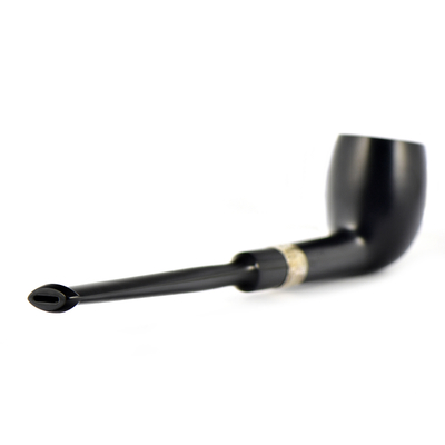 Курительная трубка Peterson Speciality Pipes - Belgique - Ebony Silver Mounted, без фильтра вид 2