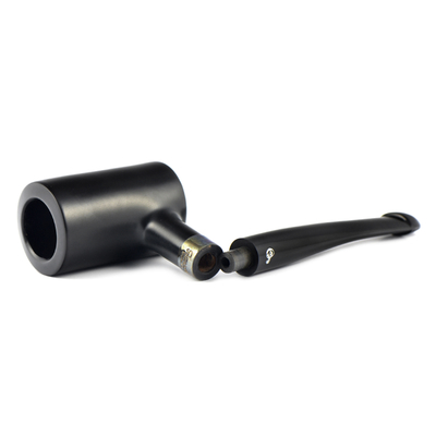 Курительная трубка Peterson Speciality Pipes - Tankard - Ebony Silver Mounted P-Lip, без фильтра вид 2