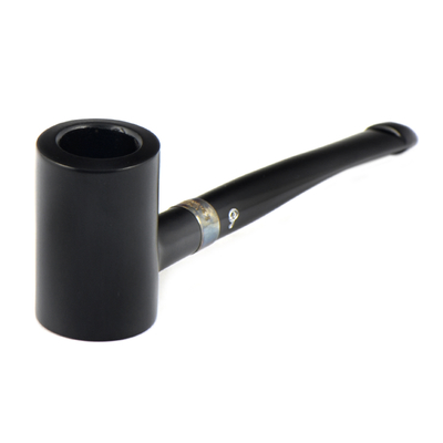 Курительная трубка Peterson Speciality Pipes - Tankard - Ebony Silver Mounted P-Lip, без фильтра вид 6