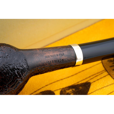Курительная трубка SER JACOPO Mastro Geppetto Churchwarden Blast Silver, 9 мм G071-1 вид 2