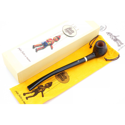 Курительная трубка SER JACOPO Mastro Geppetto Churchwarden Blast Silver, 9 мм G071-1 вид 5