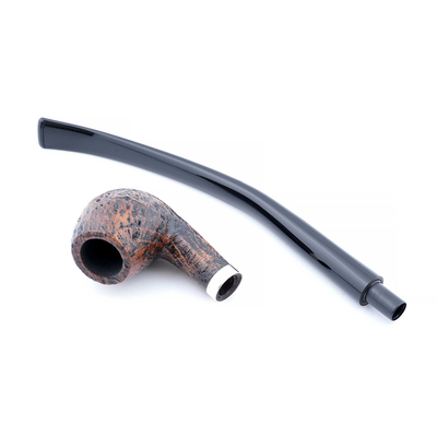 Курительная трубка SER JACOPO Mastro Geppetto Churchwarden Blast Silver, 9 мм G071-2 вид 2