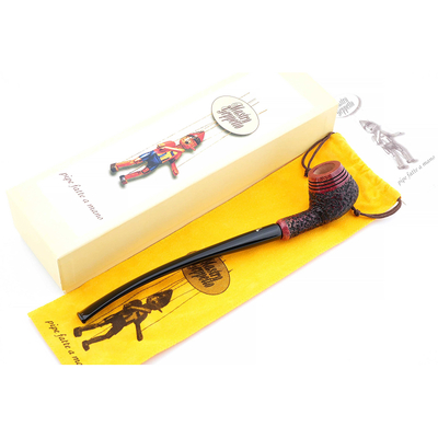 Курительная трубка SER JACOPO Mastro Geppetto Churchwarden Rustic, 9 мм G821-3 вид 5