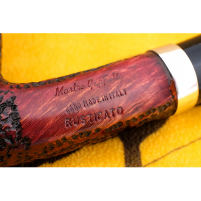 Курительная трубка SER JACOPO Mastro Geppetto Rustic Silver, 9 мм G821 вид 2