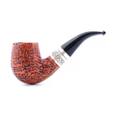 Курительная трубка SER JACOPO S2 Blast Silver, 9 мм S233-3 вид 1