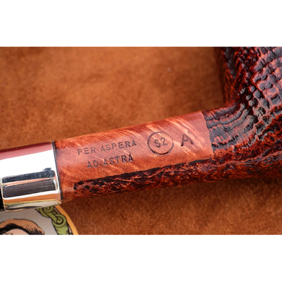 Курительная трубка SER JACOPO S2 Blast Silver, 9 мм S552-1 вид 3