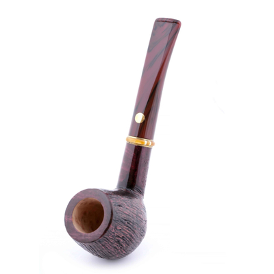 Курительная трубка Mastro de Paja Pettinata Classica с цветным кольцом, без фильтра M451-3 вид 3