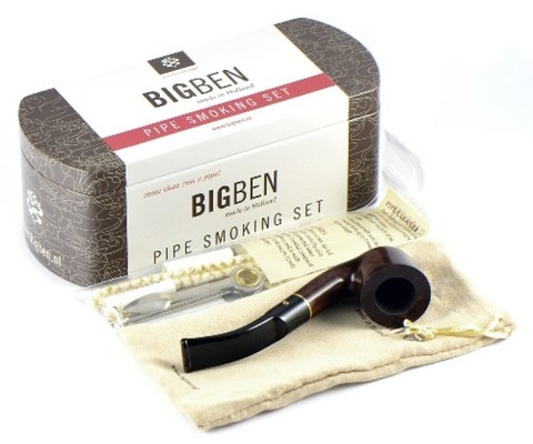 Набор трубочный Big Ben Smoking Set Brown Bent вид 1