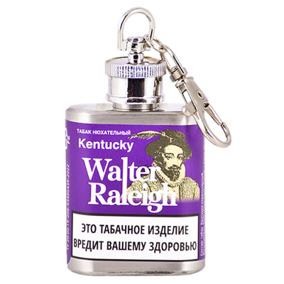 Нюхательный табак Walter Raleigh - Kentucky 10 гр. - металлическая фляга вид 1