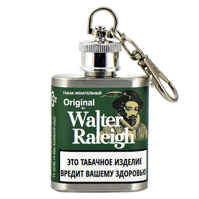 Нюхательный табак Walter Raleigh - Original 10 гр. - металлическая фляга вид 1