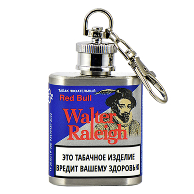 Нюхательный табак Walter Raleigh - Red Bull 10 гр. - металлическая фляга вид 1