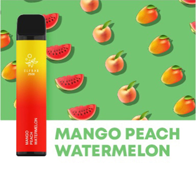 Одноразовая электронная сигарета Elf Bar 2500 Mango Peach Watermelon вид 4
