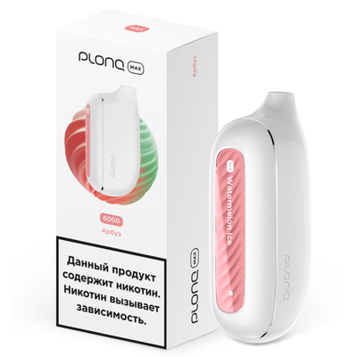 Одноразовая электронная сигарета Plonq Max 6000 Арбуз вид 1