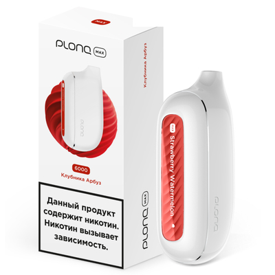 Одноразовая электронная сигарета Plonq Max 6000 Клубника Арбуз вид 1