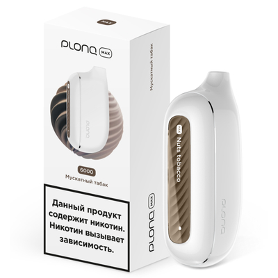 Одноразовая электронная сигарета Plonq Max 6000 Мускатный табак вид 1